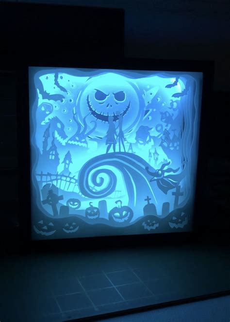 nightmare before christmas light box